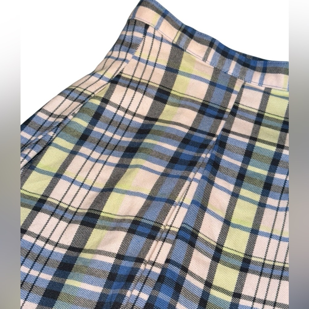 NEW SO Goods for Life Plaid Mini Skirt – Size 13 Juniors – Navy Pink Yellow - Picture 3 of 10